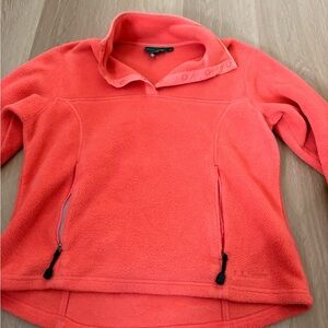 L.L. Bean Vibrant Coral Fleece Jacket